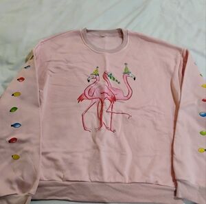 Playful Flamingo Pink Sweatshirt